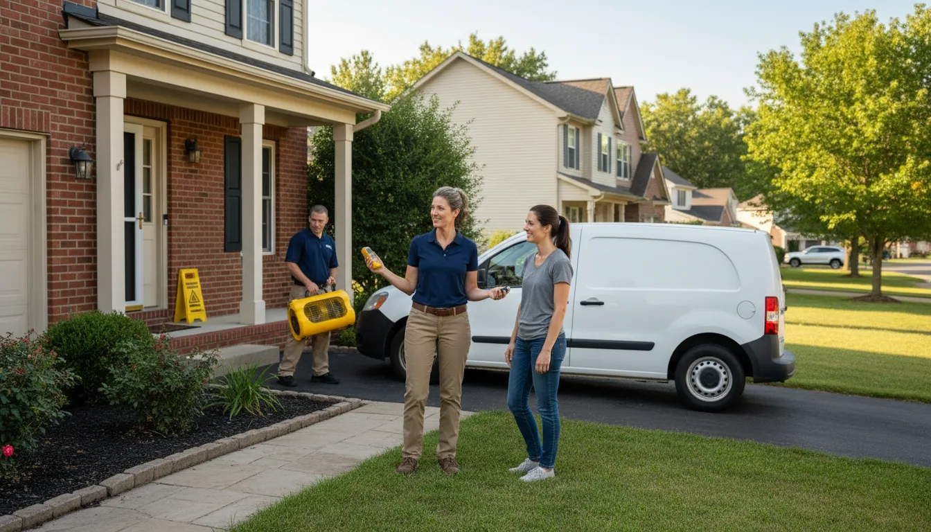 Residential water damage restoration in Kellyton, AL